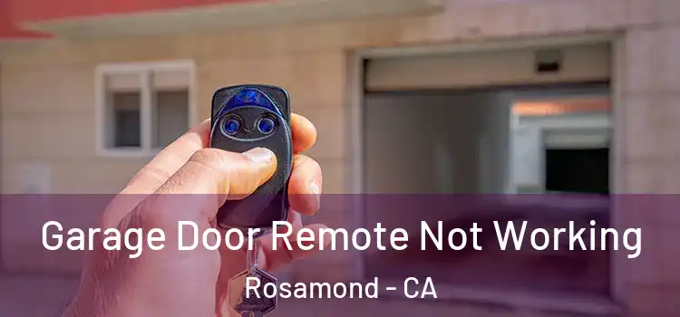  Garage Door Remote Not Working Rosamond - CA