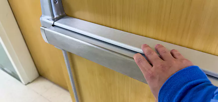 Installing a Push Bar on a Door Rosamond
